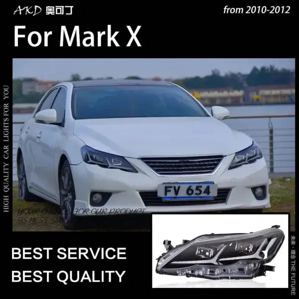 Toyota Mark X Headlights 2010-2012 Reiz LED Headlight LED