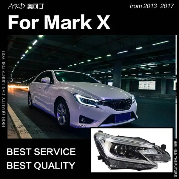 Toyota Mark X Headlights 2013-2017 New Reiz LED Headlight