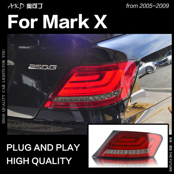 Toyota Mark X Tail Lights 2005-2009 Reiz LED Tail Light LED Lamp DRL Signal Brake Reverse