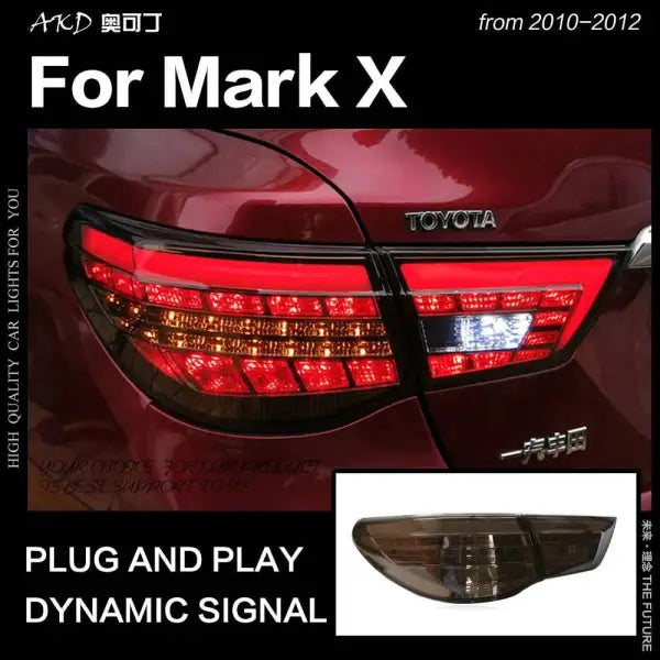 Toyota Mark X Tail Lights 2010-2012 Reiz LED Tail Light DRL