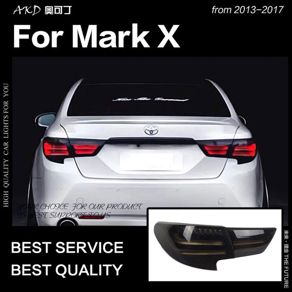 Toyota Mark X Tail Lights 2013-2017 New Reiz LED Tail Lamp LED DRL Signal Brake Reverse
