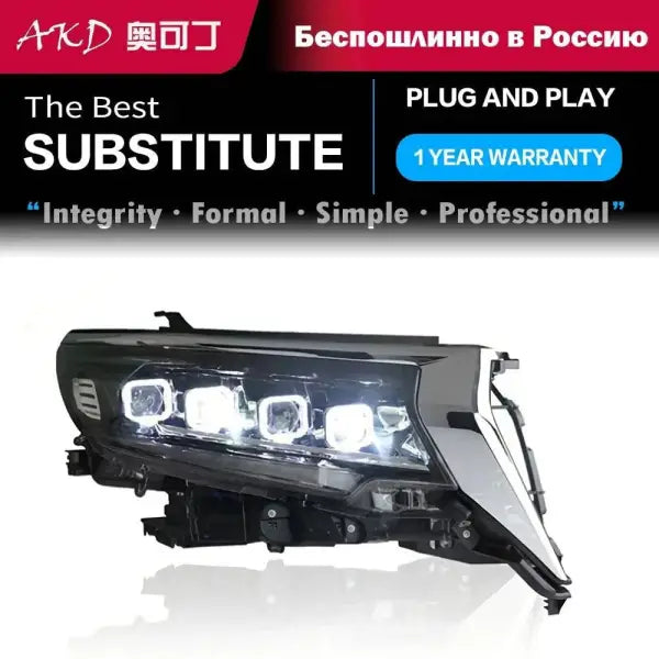 Toyota Prado Headlights 2018-2019 Land Cruiser Prado LED