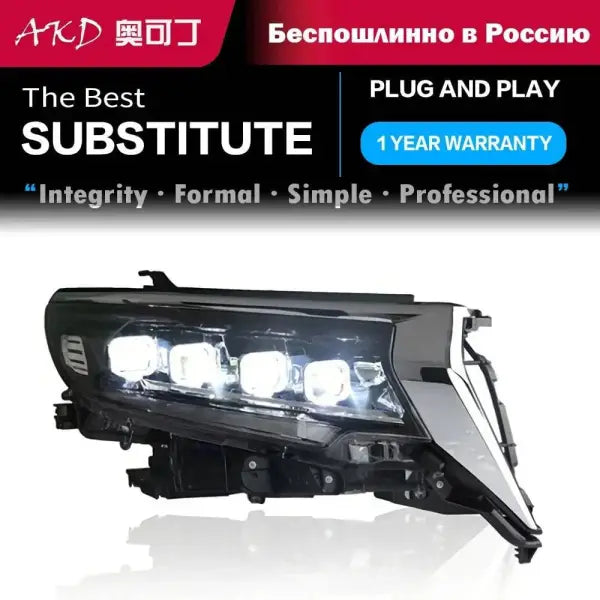 Toyota Prado Headlights 2018-2019 Land Cruiser Prado LED