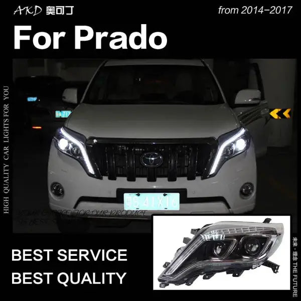 Toyota Prado LC150 LED Headlight 2013-2017 Prado LED DRL