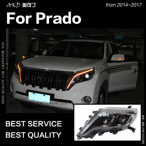 Toyota Prado LC150 LED Headlight 2013-2017 Prado LED DRL