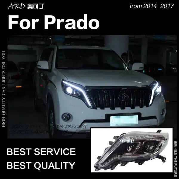 Toyota Prado LC150 LED Headlight 2013-2017 Prado LED DRL