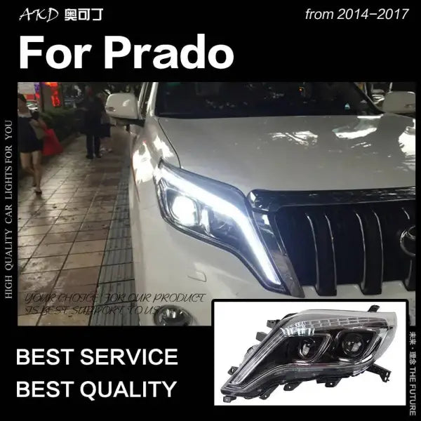 Toyota Prado LC150 LED Headlight 2013-2017 Prado LED DRL