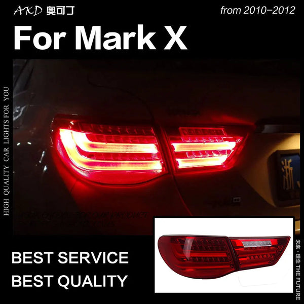 Toyota Reiz Tail Lights 2010-2012 Mark X LED Tail Lamp LED DRL Signal Brake Reverse