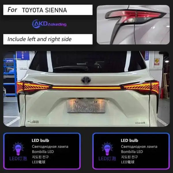 Toyota Sienna Tail Light 2021-2023 Sienna LED Tail Lamp DRL