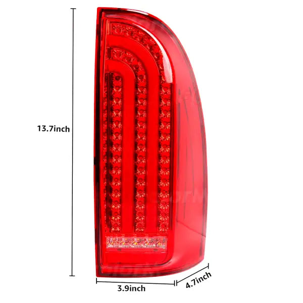 For Toyota Tacoma 2005 2006 - 2013 2014 2015 Car Tail Lamps Running Brake Turn Signal Reverse Warning Taillights Car