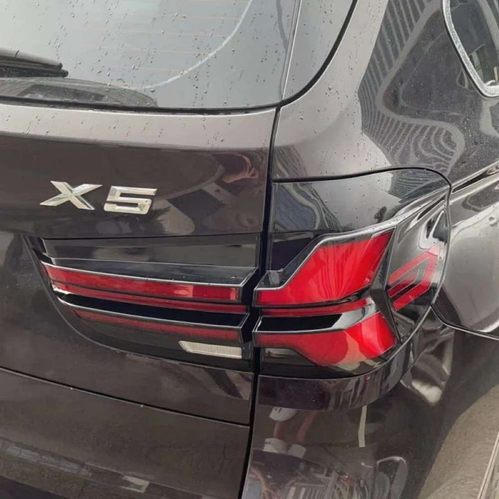 Car Craft Compatible With Bmw X5 F15 2014-2019 Car Rear Upgraded Tail Light Lamp Xenon Taillight Retrofit Upgrade Modified Led Drl Hid G05 Style Smoke CC-8463 - CAR CRAFT INDIA