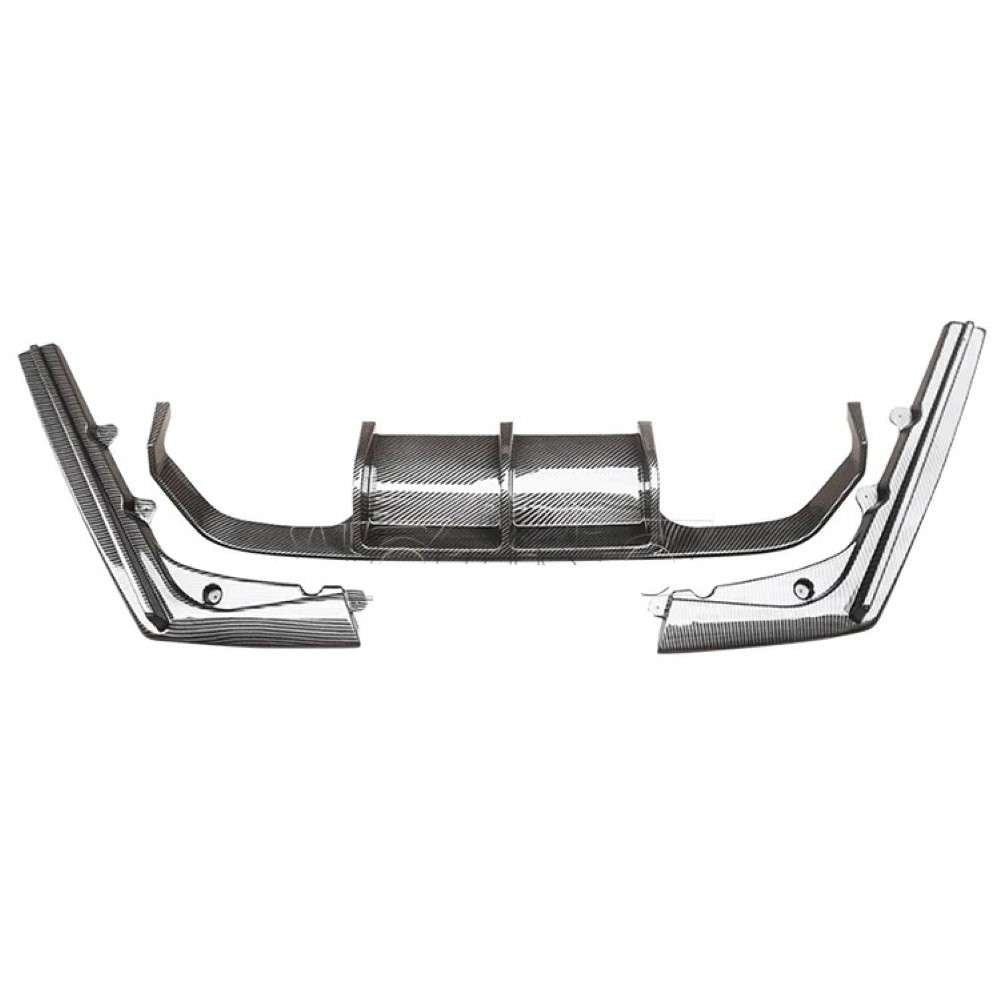 Car Craft Compatible With Bmw 3 Series F80 F82 M3 M4 2012-2018 Rear Bumper After Lip Splitter Skirts Diffuser Ak Style Ar-bm-0180 Cf Carbon Fiber Look - CAR CRAFT INDIA