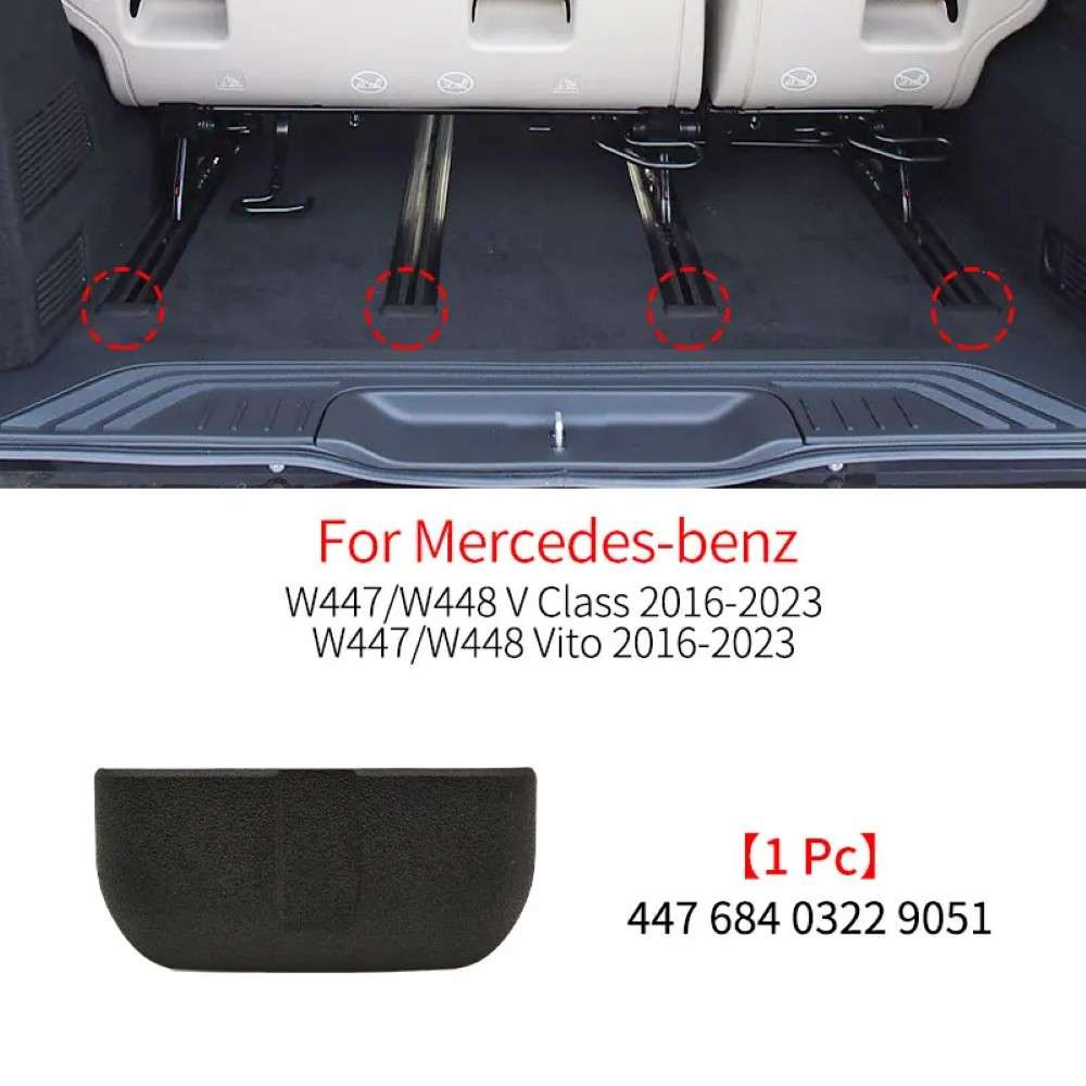 Car Craft Compatible With Mercedes Benz Vito V Class W447 W447 V260 2016-2023 Car Trunk Seat Slide Blockage Cover Rear Seat Rail Cover Accessory 4476840322 CC-8468 - CAR CRAFT INDIA