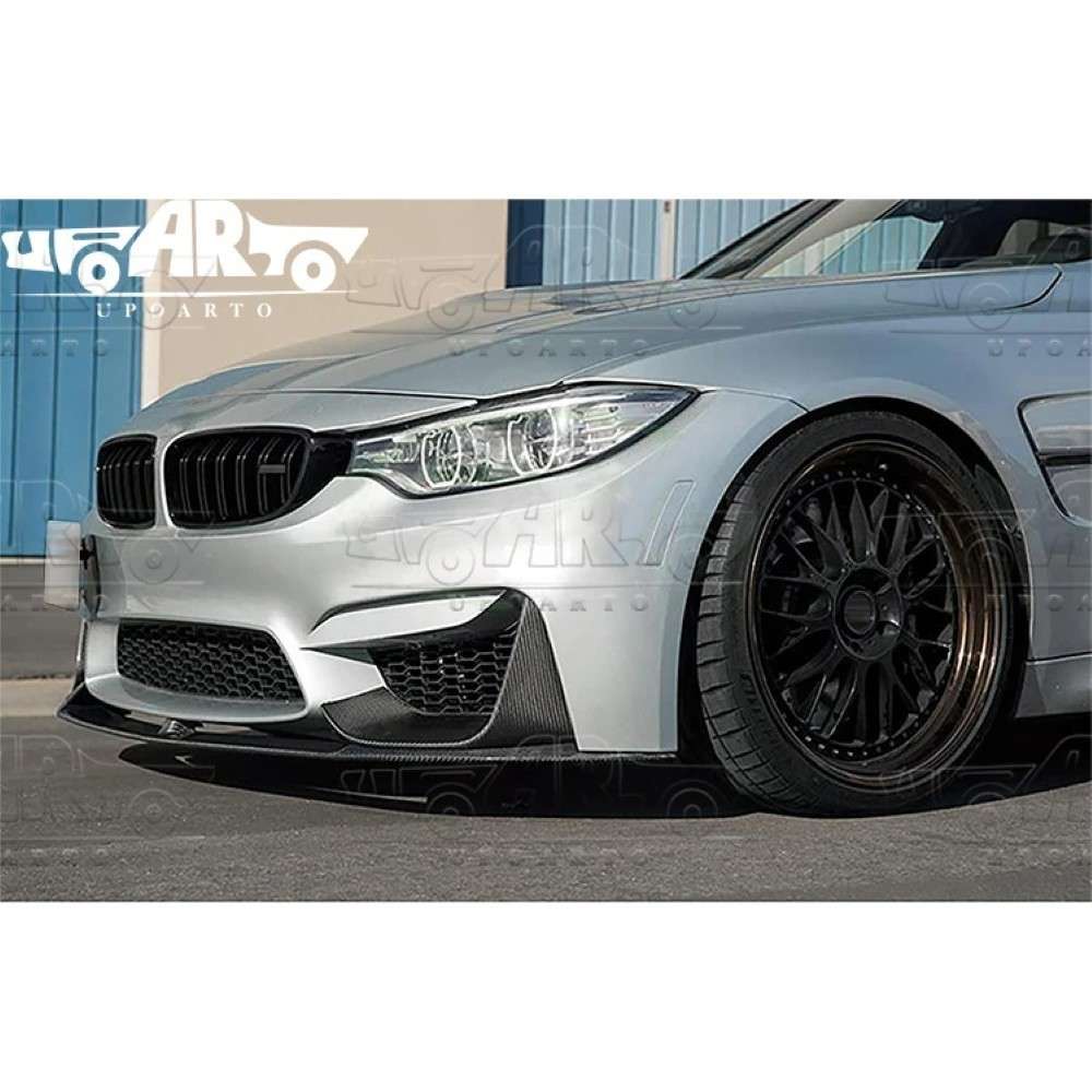 Car Craft Compatible With Bmw 3 Series F80 F82 2012-2018 M3 M4 Front Bumper Lip Splitter Skirts 4 Part Mp Style Ar-bm-0181 Glossy Black - CAR CRAFT INDIA