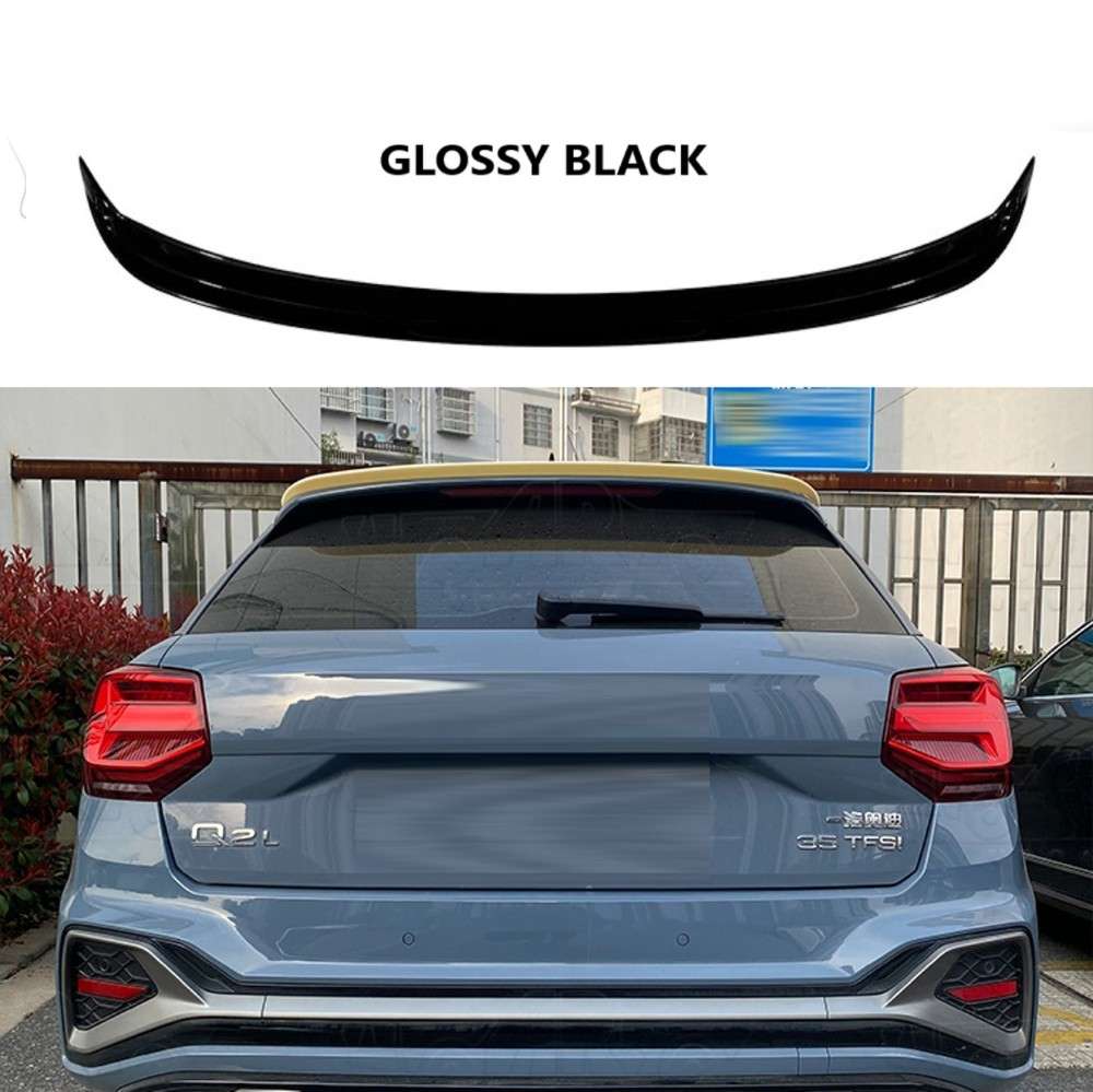 Car Craft Compatible With Audi Q2 2016-2024 Rear Trunk Wing Boot Roof Spoiler Lip Splitter Skirt Ar-audi-072 Gb Glossy Black - CAR CRAFT INDIA