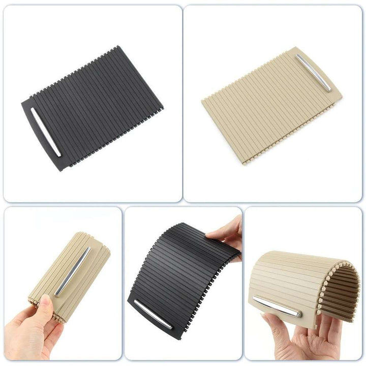 Car Craft Compatible With Bmw 3 Series E92 E93 M3 Car Console Storage Cup Drink Holder Tray Cover Rear Sliding Shutters Roller Blind Cover 51166963913-1 Black - CAR CRAFT INDIA