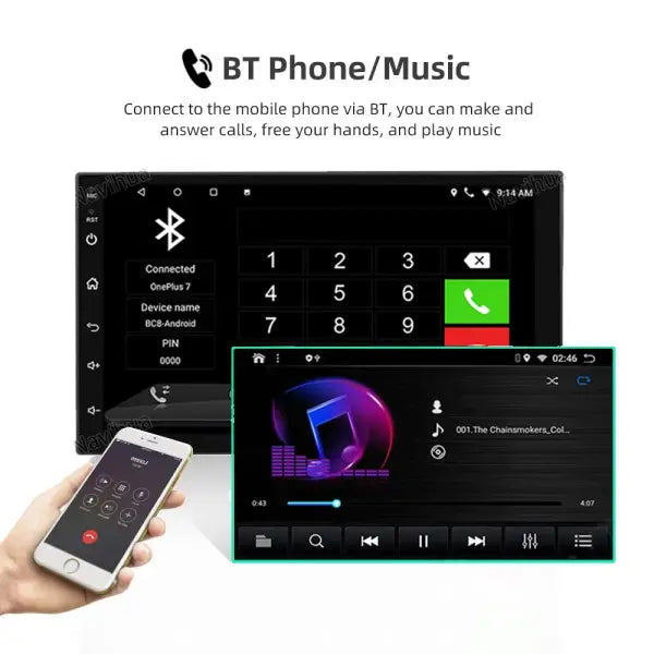 Universal 9 Inch Car DVD Player Navigation Android 2 Din Car Stereo Audio Radio System Auto Electronics Video Wifi USB