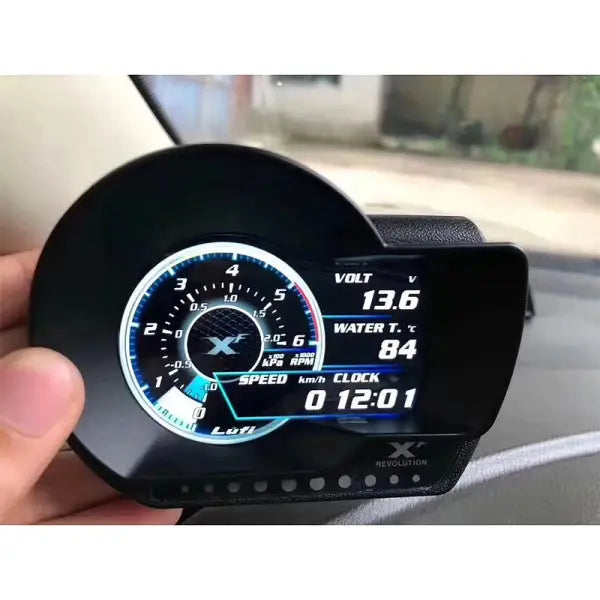 Upgrade LCD Screen Display OBD XF XS Scanner Car Diagnosis Auto Meter Gauge Universal Real-Time Monitor Alarm