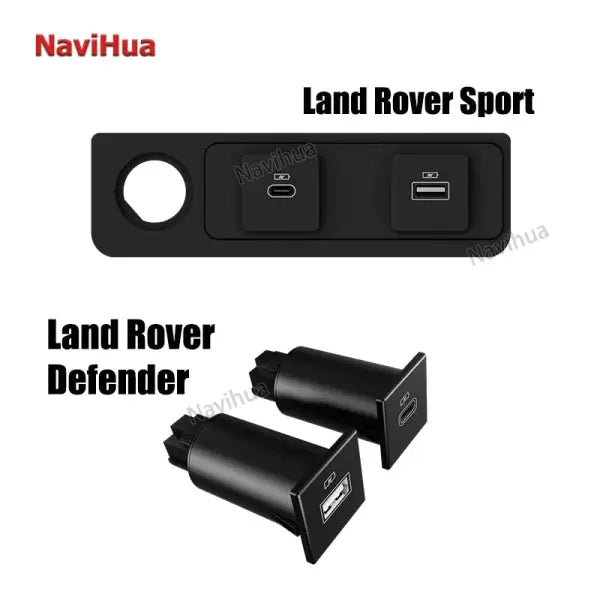 USB Type-C 2 Port Car Rear Mobile Phone Fast Charging Port for Land Rover Range Rover Sport for Land Rover Defender
