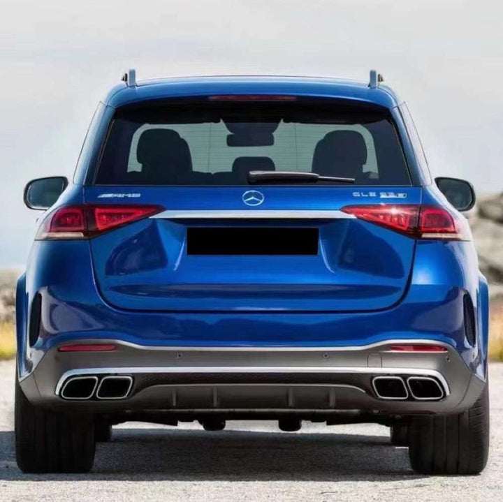 Car Craft Compatible With Mercedes Benz Gle W167 2020-2025 Upgrade Facelift Covert To Gle63 Amg Bodykit Bumper Grill Diffuser After Lip 1:1 - CAR CRAFT INDIA