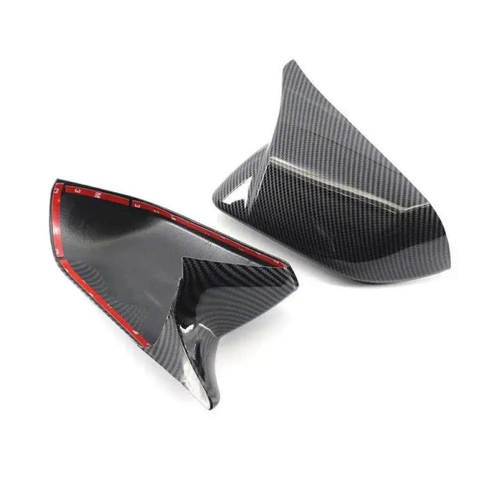 Car Craft Compatible With Ford Mustang 2016-2020 Side Rear View Case Wing Cap Shell Housing Mirror Covers Without Lamp Car 3m Tape Pasting Style Ar-mr-068 Cf Carbon Fiber Look CC-8065 - CAR CRAFT INDIA