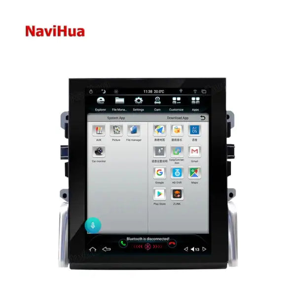 Vertical Screen Android 10.4 Inch Car Video Car DVD Player GPS Navigation for Tesla Style Porsche Macan 2011-2016