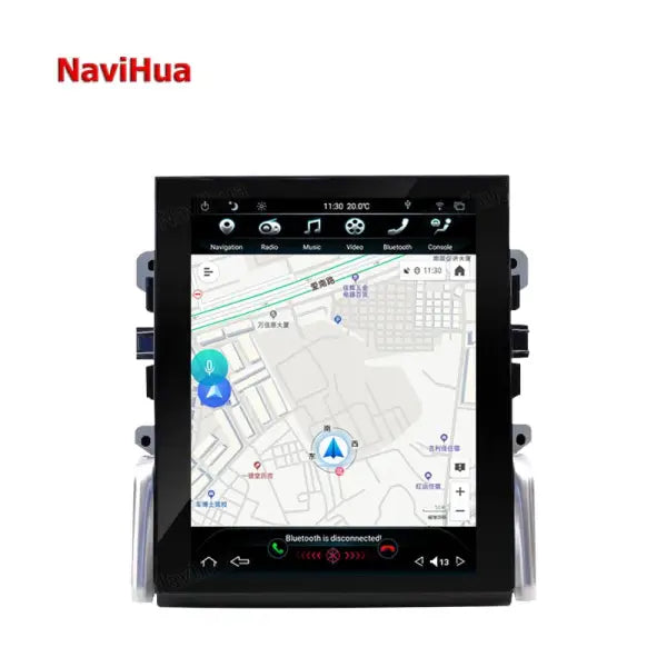 Vertical Screen Android Auto Car DVD Player Android Auto Stereo Car Radio Video GPS Navigation System Tesla Styleporsche