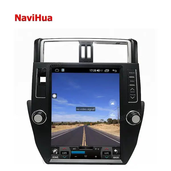 Vertical Screen Android Auto Head Unit Monitor Multimedia Car Radio for Tesla Style Toyota Prado 2014-2017