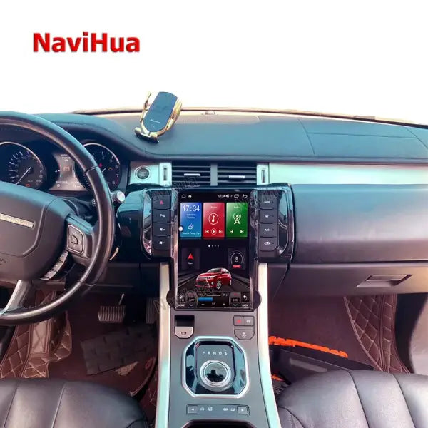 Vertical Screen Android Car Multimedia Player Touch Screen Multimedia Car Radio for Tesla Style Range Rover Evoque