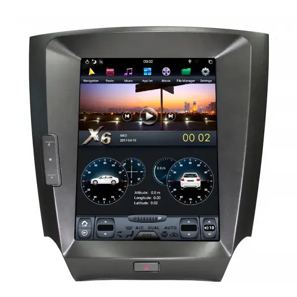 Vertical Screen Android Car Radio Audio DVD Player Stereo GPS Navigation for Tesla Style Lexus IS250 IS300 2007 2008