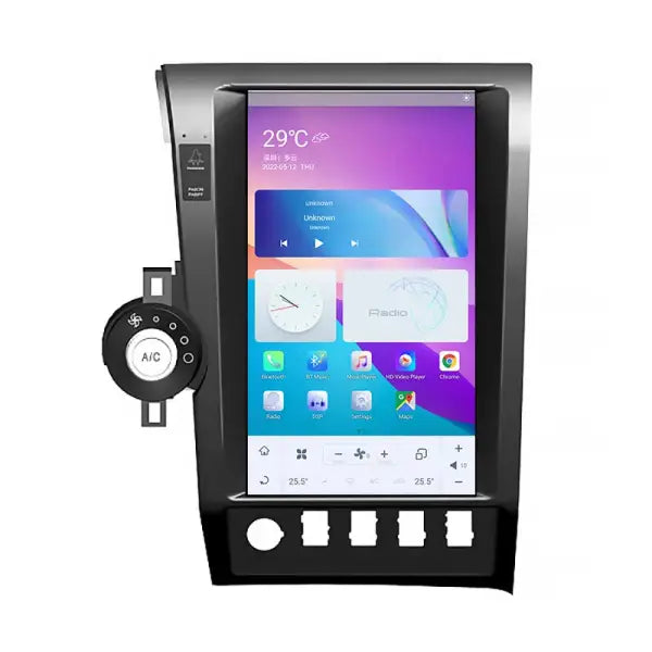 Vertical Screen Android Car Radio Car DVD Player Autoradio GPS Navigation for Tesla Style Toyota Tundra