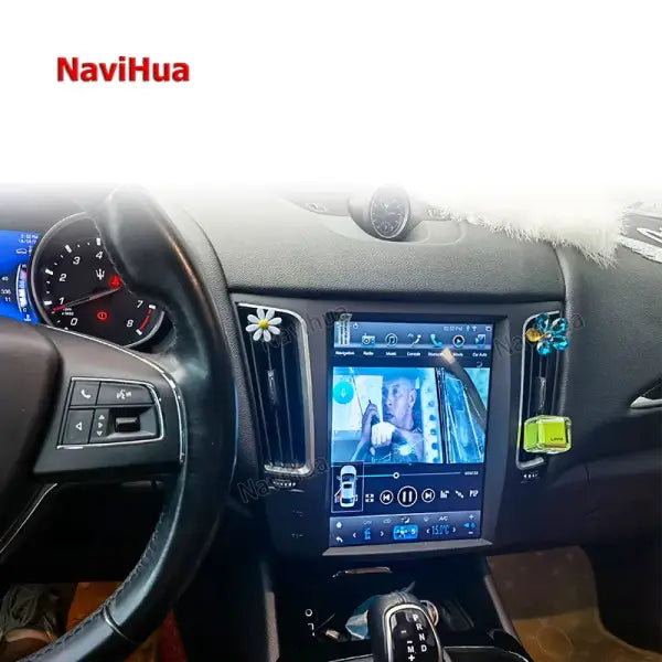 Vertical Screen Android Car Radio Stereo GPS Navigation MP5 Multimedia Player for Tesla Style Maserati Levante