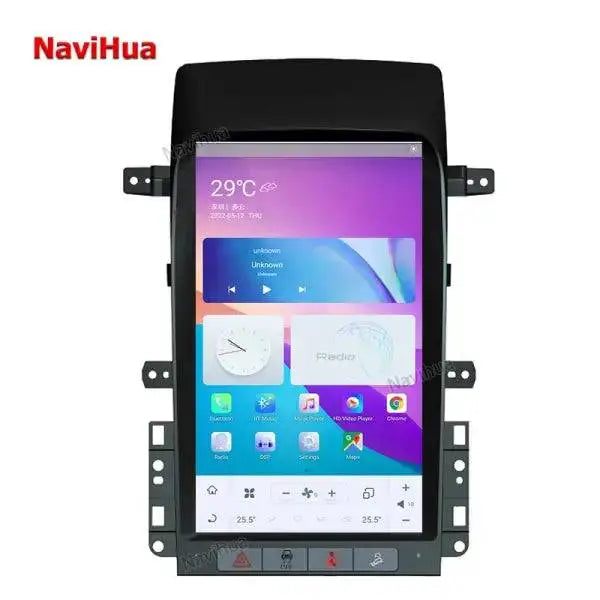 Vertical Screen Android GPS Navigation Car DVD Player Tesla