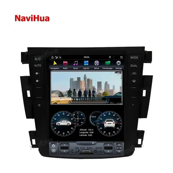 Vertical Screen Android GPS Navigation Car Multimedia Player Car Radio Stereo for Tesla Style Nissan Teana 2003-2007
