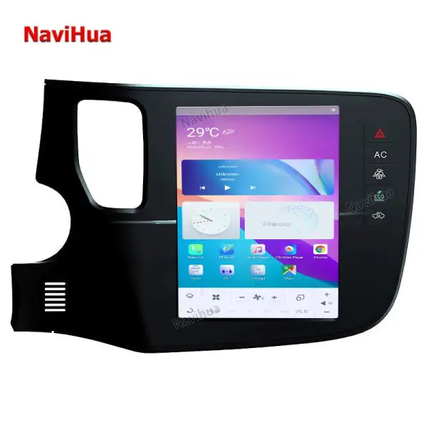 Vertical Screen Car DVD Player Carplay DSP Multimedia GPS Navigation System Android 11 Mitsubishi Outlander 2016-2019