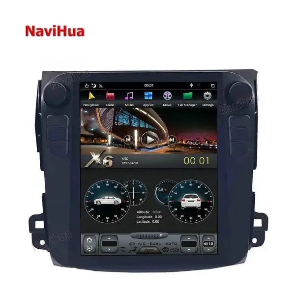 Vertical Screen Car DVD Player TKA Stereo GPS Navigation Head Unit Android Car Radio for Mitsubishi Outlander 2021