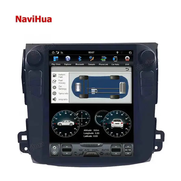 Vertical Screen Car DVD Player TKA Stereo GPS Navigation Head Unit Android Car Radio for Mitsubishi Outlander 2021