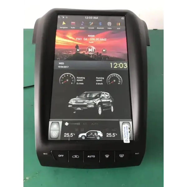 Vertical Screen GPS Navigation Multimedia Stereo DVD Player Android Car Radio for Isuzu D-MAX DMAX S10 Tesla Style