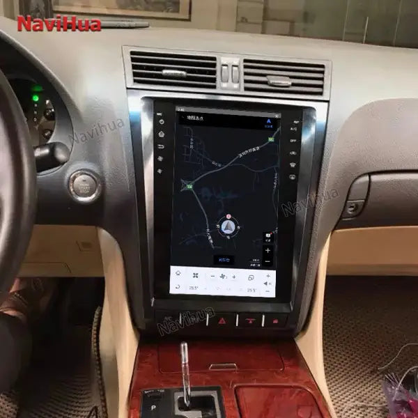 Vertical Screen Stereo Android Car Radio DVD 11.8" Audio GPS Navigation for Tesla Style Lexus GS300 GS430 2004 -2011