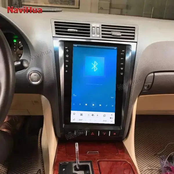 Vertical Screen Stereo Android Car Radio DVD 11.8" Audio GPS Navigation for Tesla Style Lexus GS300 GS430 2004 -2011