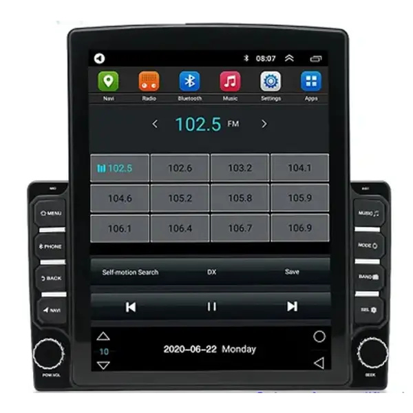 Vertical Touch Screen 2 Din Android Car Radio Video Player Auto Stereo Monitor GPS Navigation Universal for Tesla Style