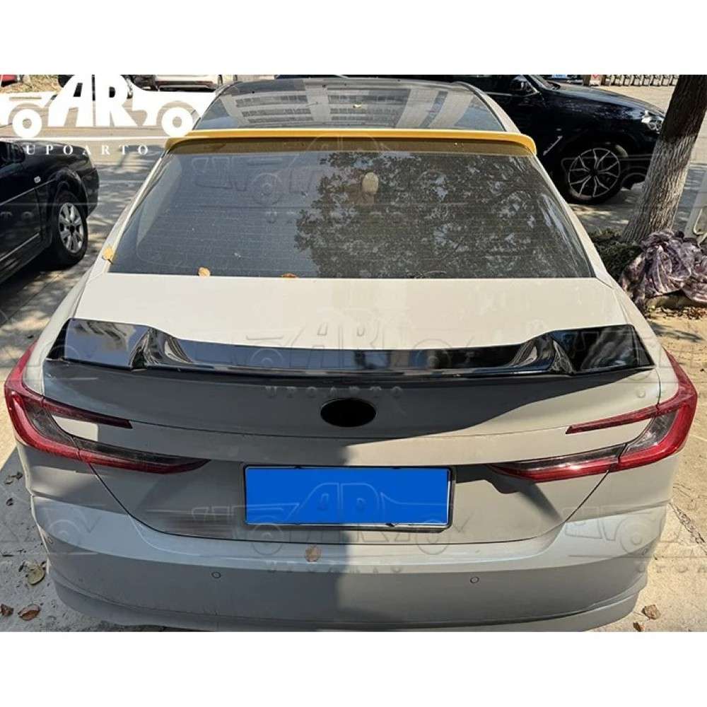 Car Craft Compatible With Toyota Camry 2024+ Rear Trunk Wing Boot Spoiler Lip Splitter Skirt R Style Ar-toyota-0102 Cf Carbon Fiber Look - CAR CRAFT INDIA