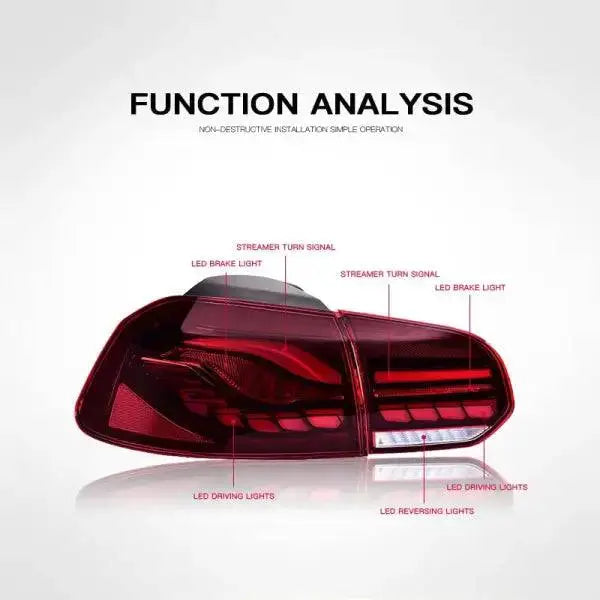 For Volkswagen Golf 6 2010-2017 Car Animation LED Trailer