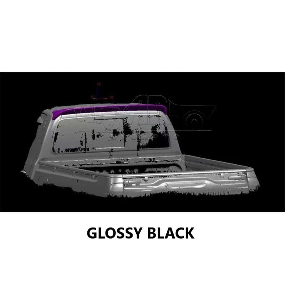 Car Craft Compatible With Toyota Hilux Revo 2020+ Rear Trunk Wing Boot Spoiler Lip Splitter Skirt Ar-toyota-0121 Glossy Black - CAR CRAFT INDIA