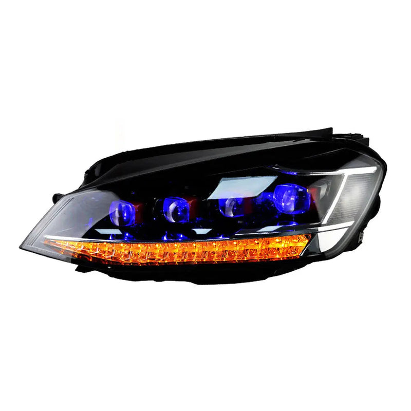 VW Golf 7 Headlight 2013-2017 Golf7 All LED Headlights DRL Head Lamp Projector Lens Low High Beam