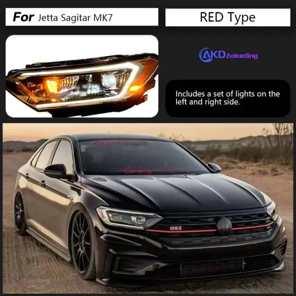 VW Jetta Sagitar Headlights 2019-2022 Jetta Mk7 LED