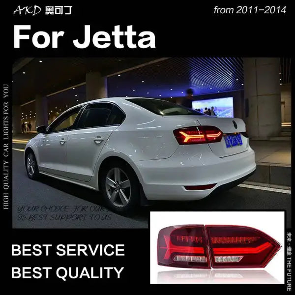 VW Jetta Tail Lights 2011-2014 Audi-Design Jetta Mk6 LED