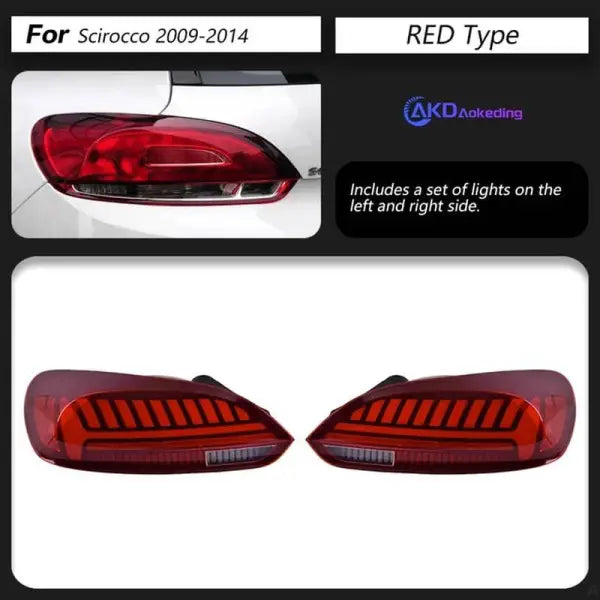 VW Scirocco Tail Lights 2009-2014 LED Tail lamp light LED