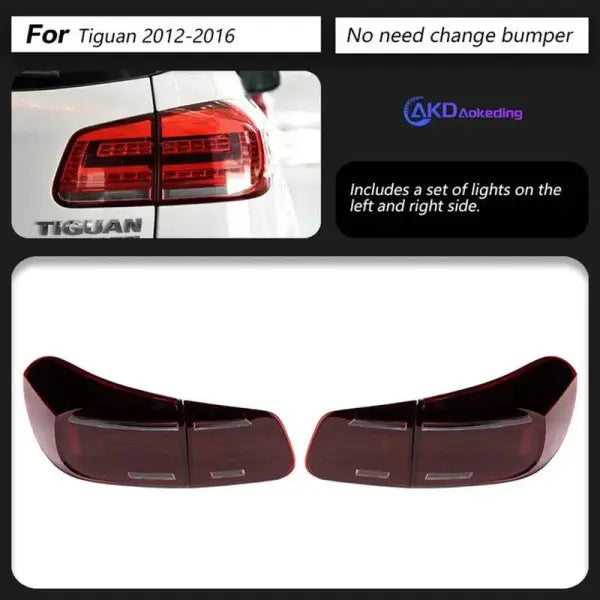 VW Tiguan Tail Lights 2012-2016 Tiguan LED Tail lamp light