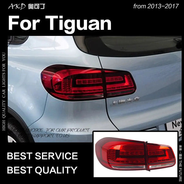 VW Tiguan Tail Lights 2013-2017 Tiguan LED Tail Lamp LED DRL Dynami Signal Brake Reverse